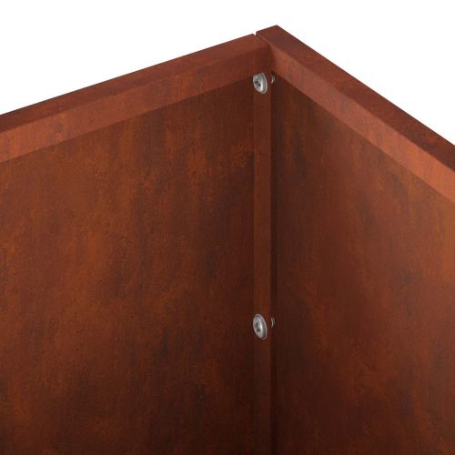 Градинска саксия 2 бр. Ръждясало 60 x 20 x 20 см