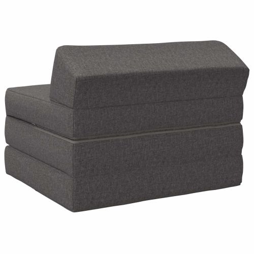 Сгъваем диван легло Светлосиво 70 x 60 x 49 cm Текстил
