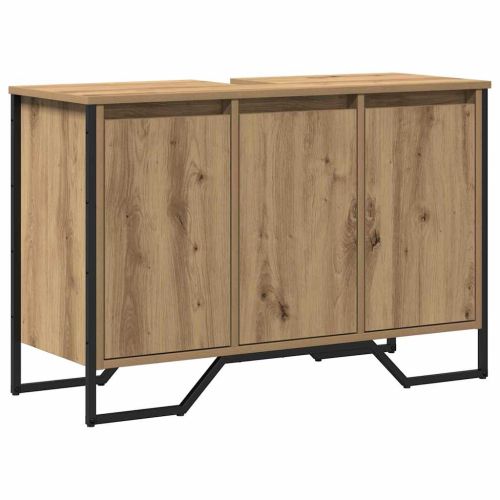 Шкаф за мивка в баня Дъб 91 x 35 x 60 см Инженерна дървесина