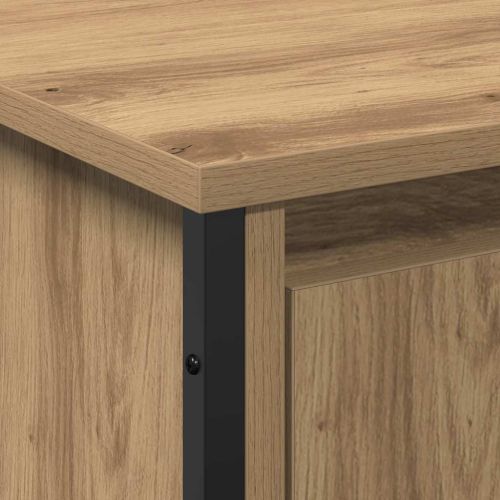 Шкаф за мивка в баня Дъб 91 x 35 x 60 см Инженерна дървесина