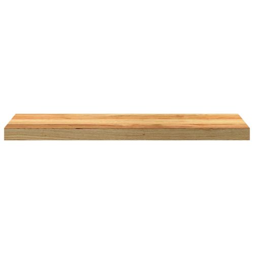 Прозоречни первази, 2 бр, светлокафяви, 80x20x2 см, дъб масив