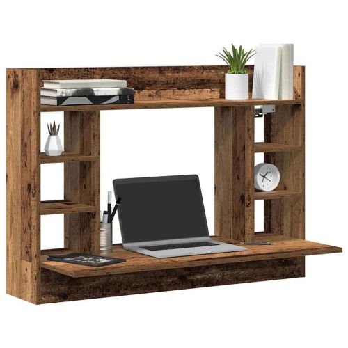 Стенно бюро Старо дърво 105 x 48 x 75 см Инженерна дървесина