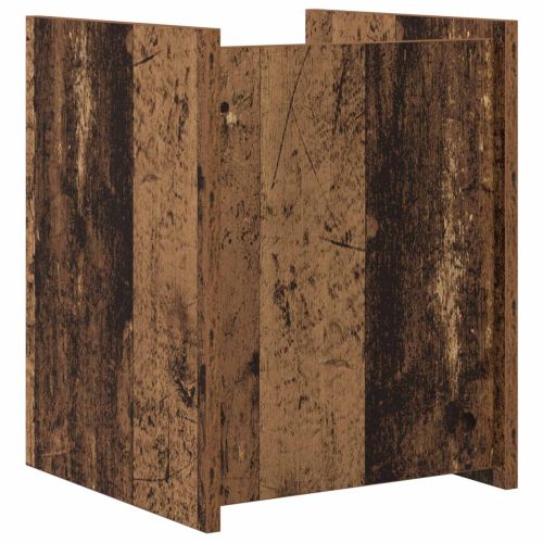 Етажерка за списания с рафт Старо дърво 35 x 35 x 45 см
