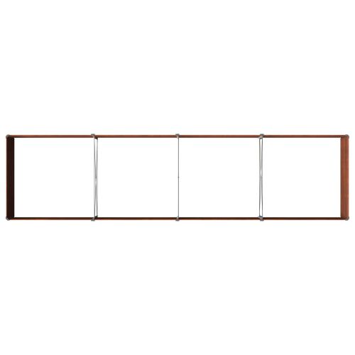 Вдигната леха за градина Ръждясало 320 x 80 x 55 см картон