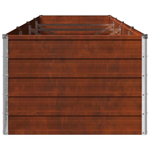 Вдигната леха за градина Ръждясало 320 x 80 x 55 см картон