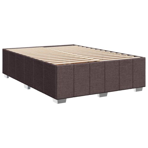 Континентално легло с матрак Таупе 160 x 200 cm Текстил