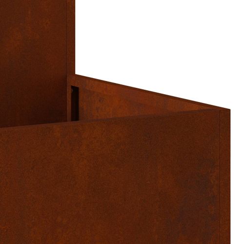 Градинска саксия Ръждясало 100 x 100 x 48 см Патинираща стомана