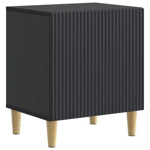 Нощен шкаф Черно 43 x 34,5 x 50 см Инженерна дървесина