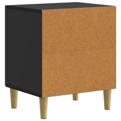 Нощен шкаф Черно 43 x 34,5 x 50 см Инженерна дървесина