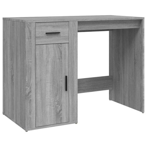Бюро, сив сонома, 100x49x75 см, инженерно дърво