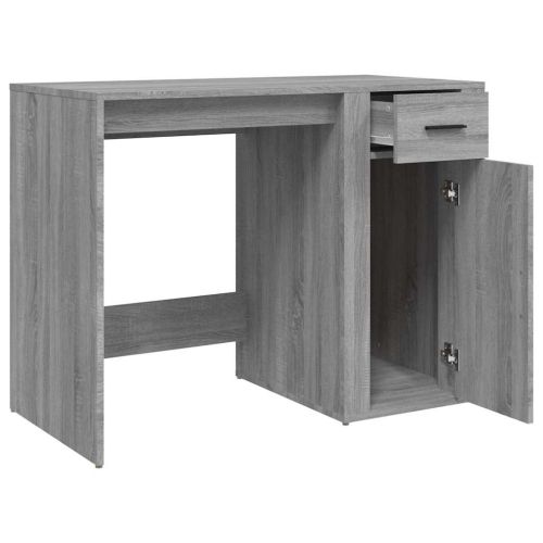Бюро, сив сонома, 100x49x75 см, инженерно дърво
