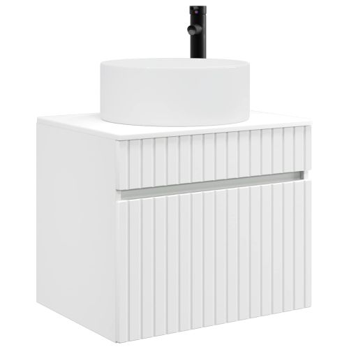 Стенно Баня Кабинет Бяло 59 x 44,5 x 50 см Инженерна дървесина
