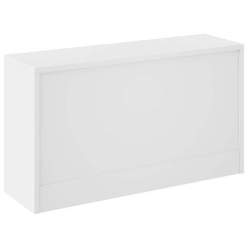 Пейка за обувки, бяла с висок гланц, 80x24x45 см, инженерно дърво