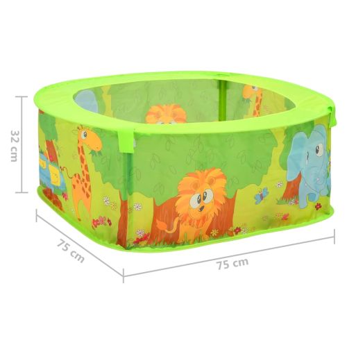 Басейн с топки с 50 топки за деца 75x75x32 см