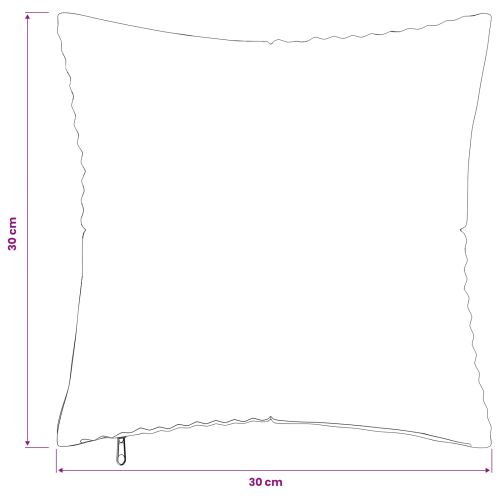 Калъфка за възглавница 2 pcs ALMELO Кремаво 30 x 30 cm кордурой