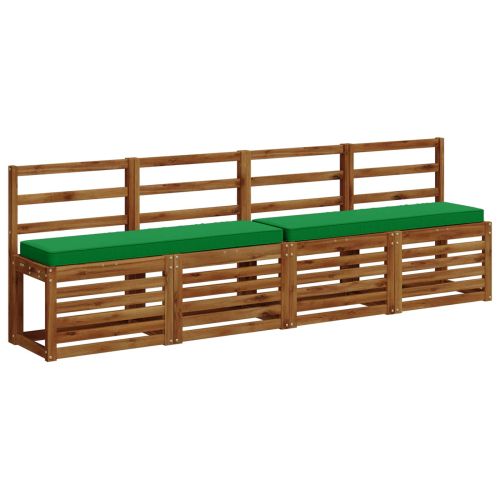 Калъфи за пейки, 2 части VUGHT 2 pcs 100% полиестер Зелено