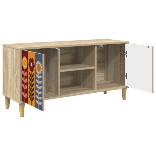 ТВ шкаф ESSEN 102 x 33 x 50 см Сонома Инженерна дървесина