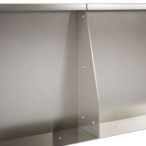 Задържащи стени 4 бр. 80 x 12 x 40 см Неръждаема стомана