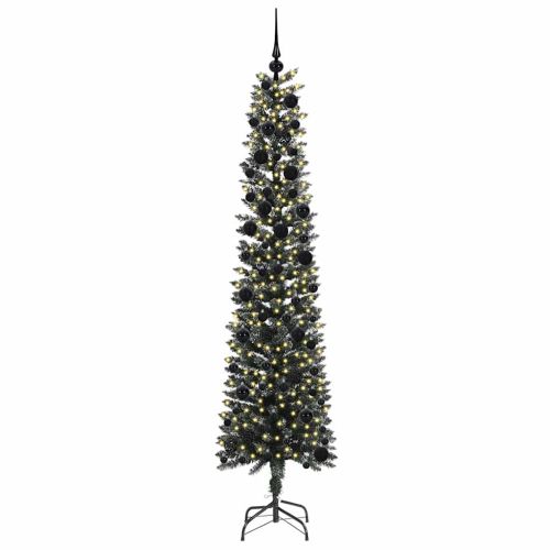 С изкуствено коледно дърво с 300 LED светодиода Зелен 240 cm