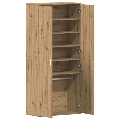Шкаф за обувки 80 x 39 x 178 см Инженерна дървесина Дъб