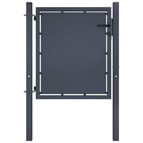 Градинска порта от стомана 100x100 см, антрацит