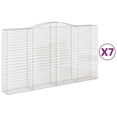Габионни кошници арка 7 бр 400x50x220/240 см поцинковано желязо