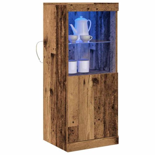 LED конзолна маса Старо дърво 41 x 37 x 100 см