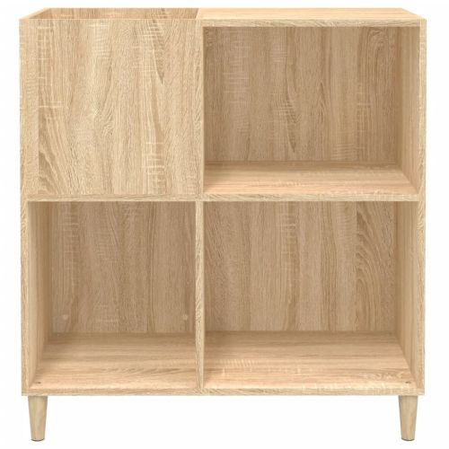 Шкаф за винилови плочи сонома дъб 84,5x38x89 см инженерно дърво