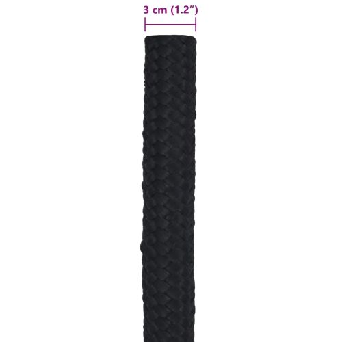 Въже за лодка 3 mm 5 m Черно ПП