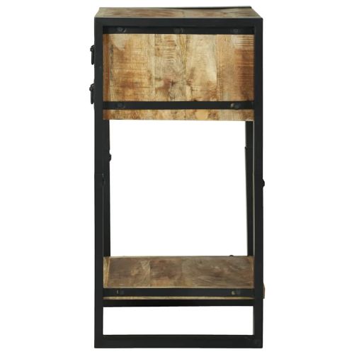 Крайна масичка Кафяво 40 x 40 x 80 cm Солидно мангово дърво