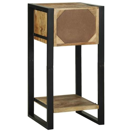 Крайна масичка Кафяво 40 x 40 x 80 cm Солидно мангово дърво