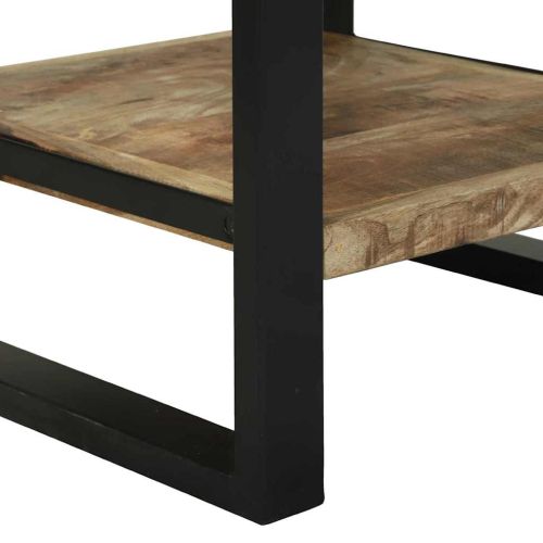 Крайна масичка Кафяво 40 x 40 x 80 cm Солидно мангово дърво