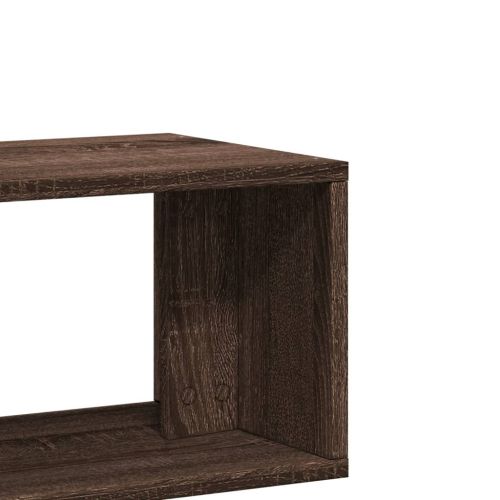 ТB шкафове, 2 бр, кафяв дъб, 75x30x50 см, инженерно дърво