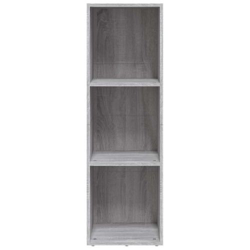 Шкаф за книги/ТВ шкаф сив сонома 36x30x114 см инженерно дърво