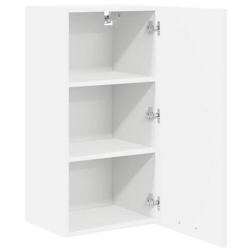 Висящ шкаф Бяло 40 x 31 x 80 см Инженерна дървесина