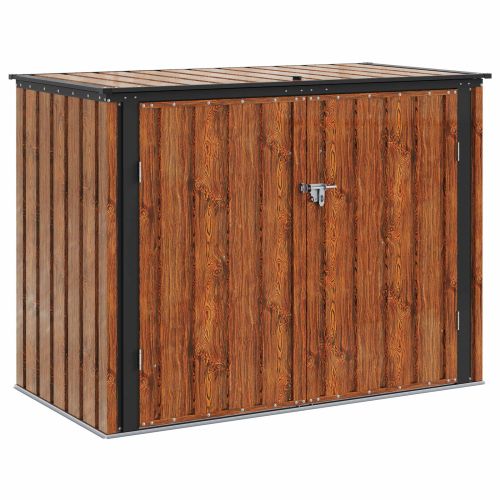 Кутия за съхранение в градината Кафяво 151,5 x 82 x 110,5 см