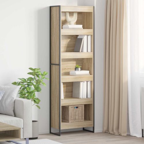 Шкаф за книги 60 x 30 x 189,5 см Инженерна дървесина Сонома