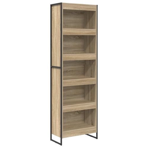 Шкаф за книги 60 x 30 x 189,5 см Инженерна дървесина Сонома