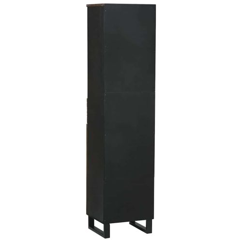 Шкаф за баня Орех 38 x 33 x 160 см Инженерна дървесина