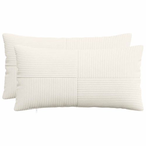 Калъфка за възглавница 2 pcs ALMELO Кремаво 40 x 70 cm кордурой
