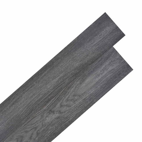 Самозалепващи PVC дъски за под Черен и бял 30,5 x 61 см 28 бр.
