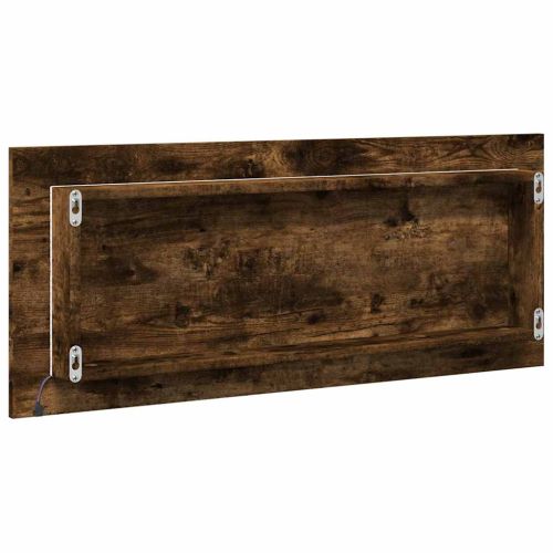 LED огледало за баня опушен дъб 100x8,5x37 cm