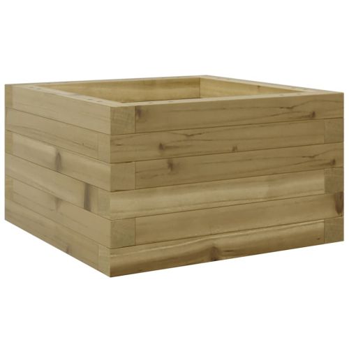Градинска кашпа 40x40x23 см импрегниран бор