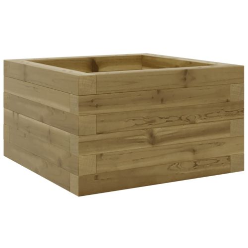 Градинска кашпа 40x40x23 см импрегниран бор