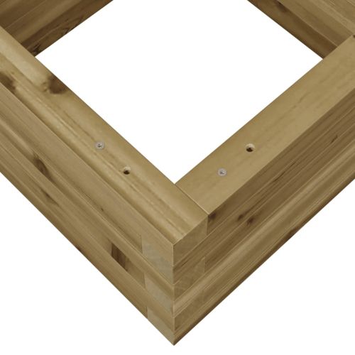 Градинска кашпа 40x40x23 см импрегниран бор