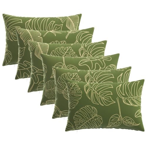 Калъфка за възглавница 6 pcs HEERLEN Дизайн с листа 50 x 80 cm
