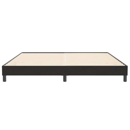 Box Spring Легло без матрак Черно 200x210 cm Кадифе