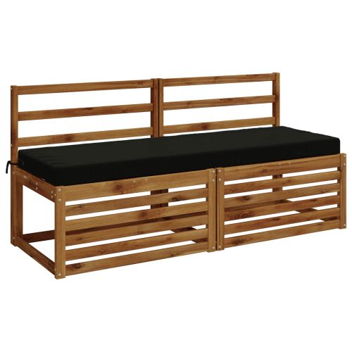 Възглавница за пейка SOEST 100% полиестер Черно 140 x 50 x 8 см