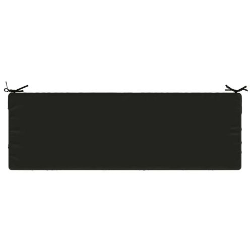 Възглавница за пейка SOEST 100% полиестер Черно 140 x 50 x 8 см