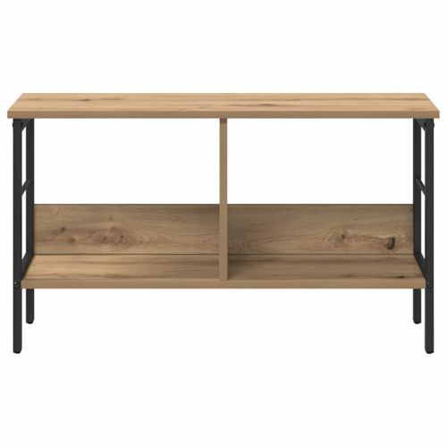 Рафт за книги 2 нива 82 x 32 x 47 см Инженерна дървесина Дъб